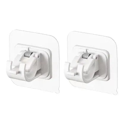 Acrylic no-drill adhesive hook in modern minimalist single-hook design, black finish