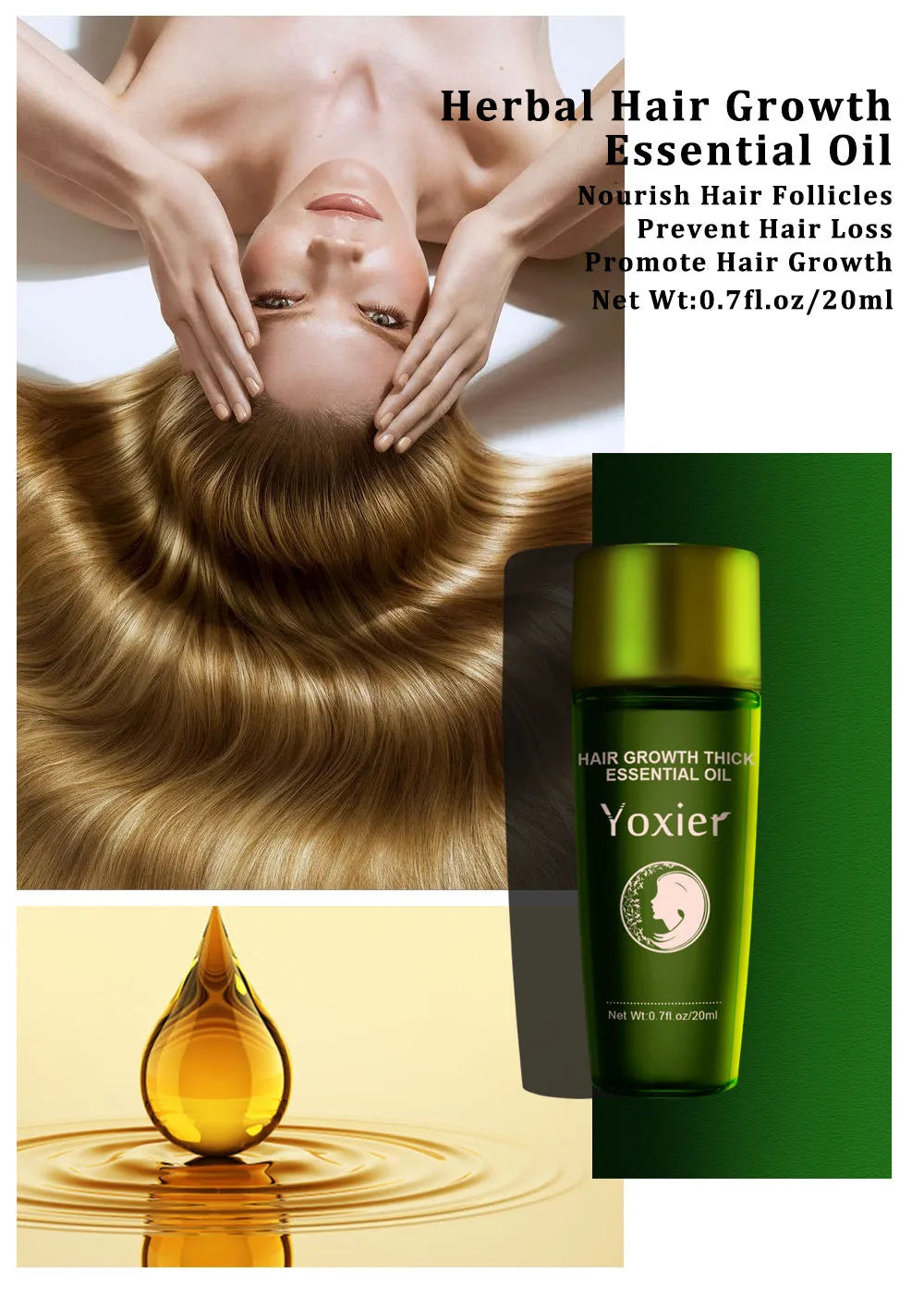 Lumina Oil 20ml hair treatment oil in green bottle for smoothing and shine, colour care formula