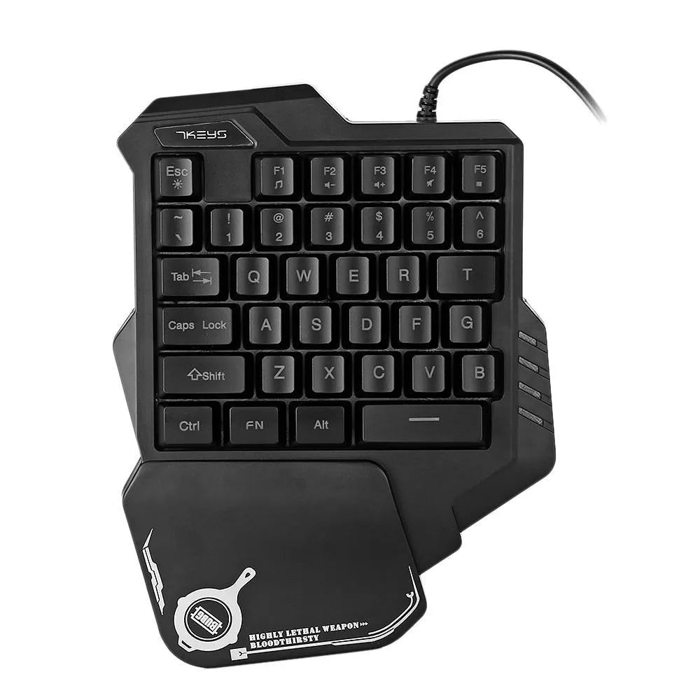 G30 one-handed mechanical gaming keyboard with RGB backlighting plastic body 23x18.5x4cm