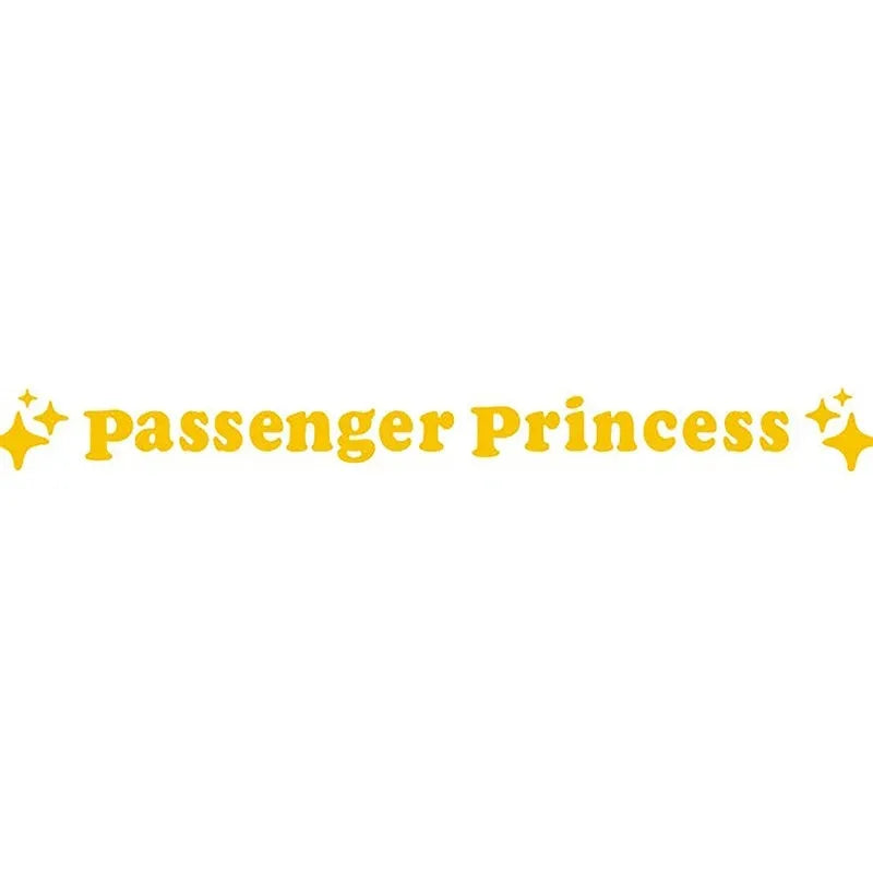Passenger princess decorative car rearview mirror sticker in multiple colours, size 12.5cm.