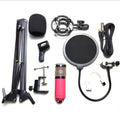 BM-800 condenser microphone in multiple colour options with electroplated mesh head