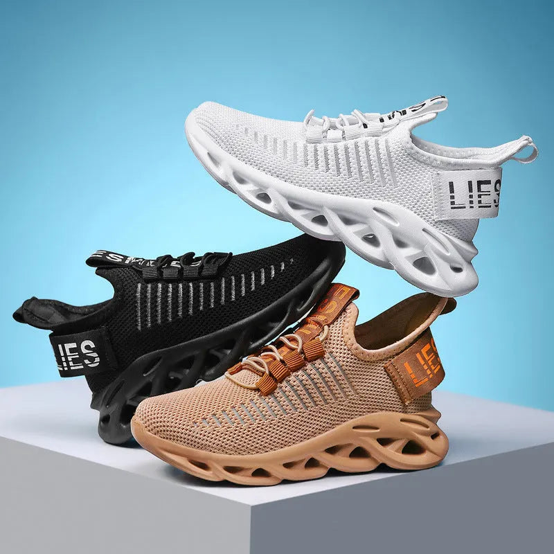 Children's coconut design sneakers with Velcro strap in black, khaki, or white.