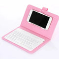 Wireless Bluetooth keyboard integrated into a protective case for mobile phones and tablets.