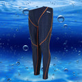 Men's nylon swimming trunks in cropped brief style with colour accent lines