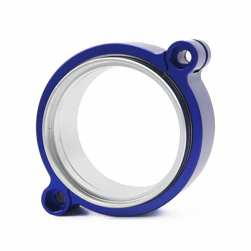 Aluminium fixed movement exhaust clamp for car modification in black, blue, or red