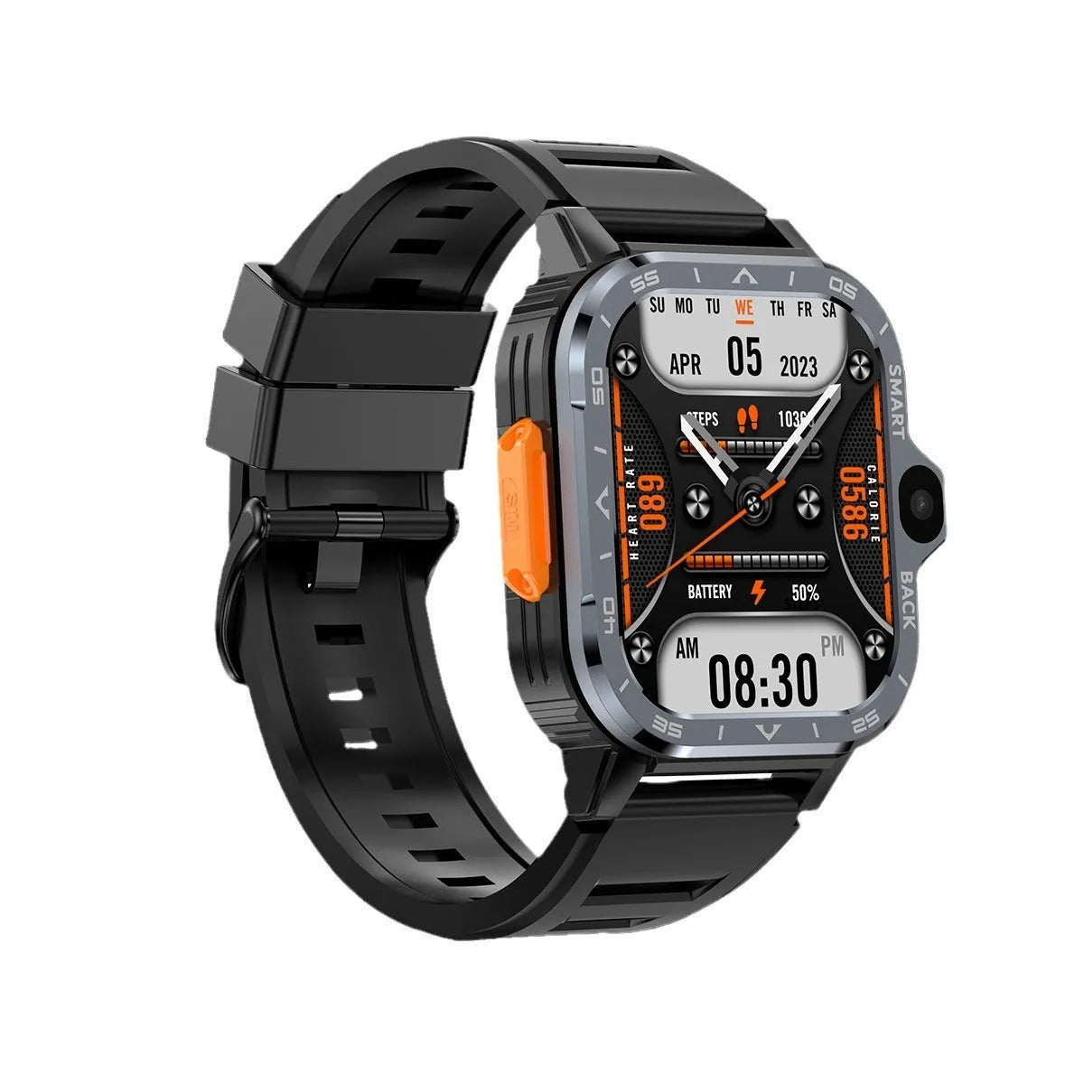 Student smart watch with TFT screen, Bluetooth calling, heart rate monitoring, NFC, Black colour variant