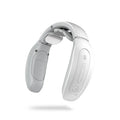 Red and white intelligent cervical massager with battery power and three contact points