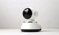 WiFi wireless baby monitor camera white with 720P HD and pan tilt night vision