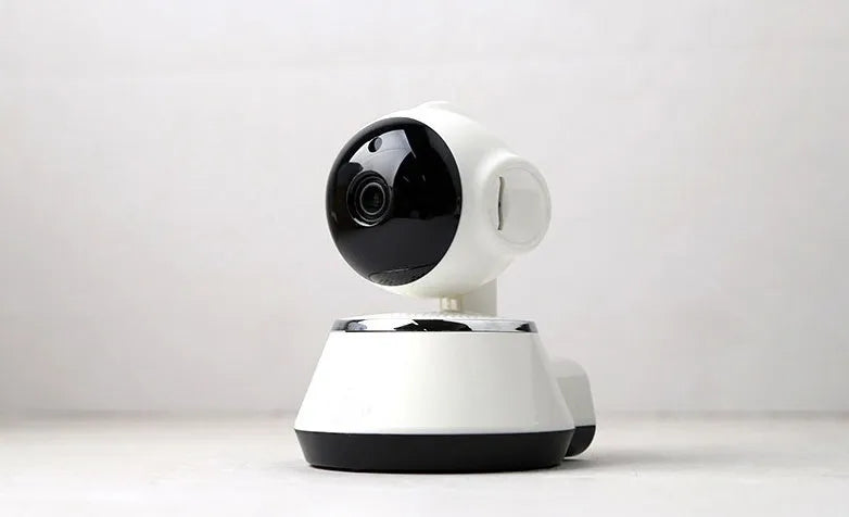 WiFi wireless baby monitor camera white with 720P HD and pan tilt night vision