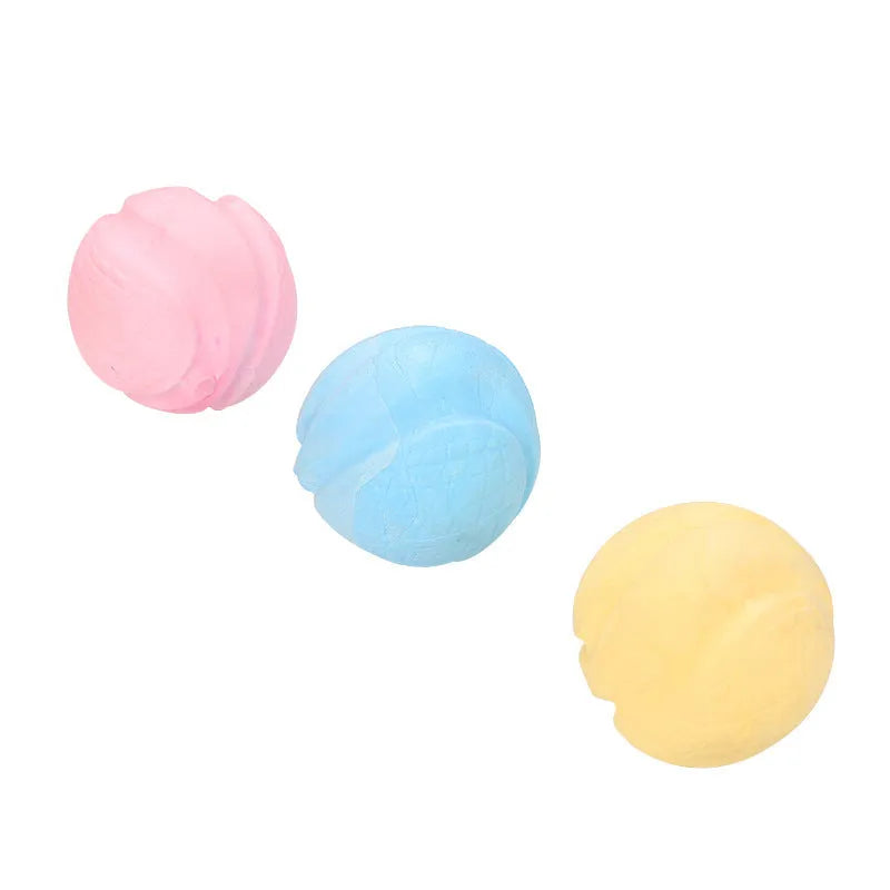 TPR foam solid dog toy ball in blue, suitable for medium and large dogs