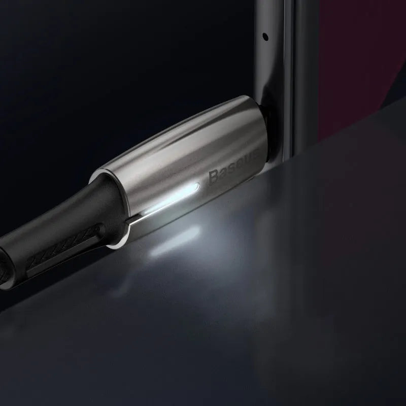 Purple USB-C to USB-C charging cable with 60W Power Delivery support