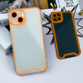 Glow-in-the-dark green soft TPU protective case for iPhone, shown from the back.