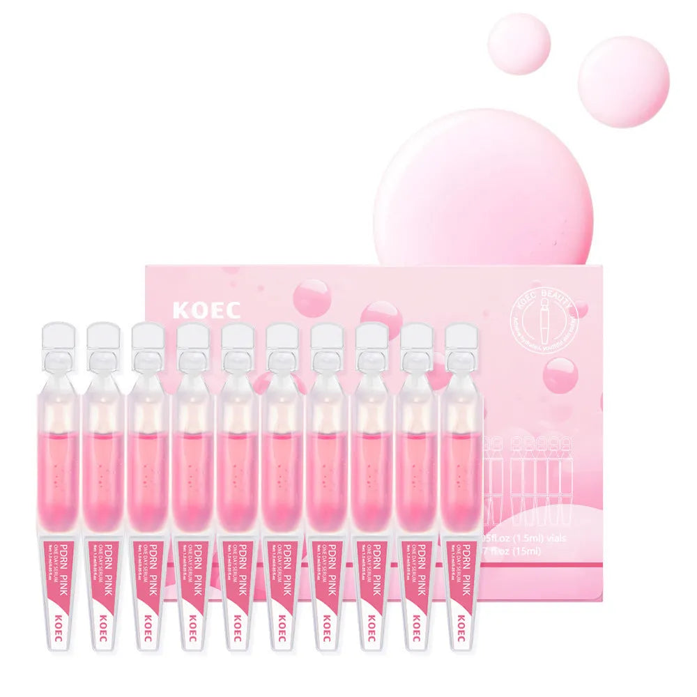 KOEC Powder Polypeptide disposable moisturising face mask 10 pack with essence