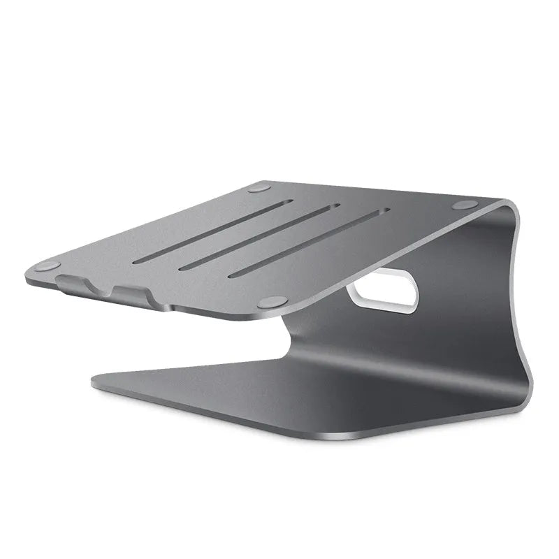 Aluminium notebook cooling bracket with rotating design and 4.07mm thickness in silver and grey options