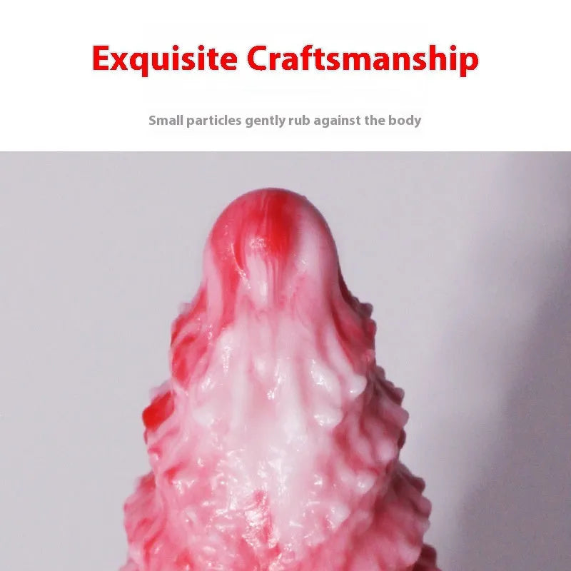 Pink platinum silicone penis-shaped masturbation toy for women, shown with Berserker S and M size options.