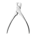 Silver professional pet nail clipper with safety guard for trimming dog and cat nails