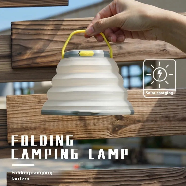 White camping lamp with large capacity lighting for tents and outdoor use