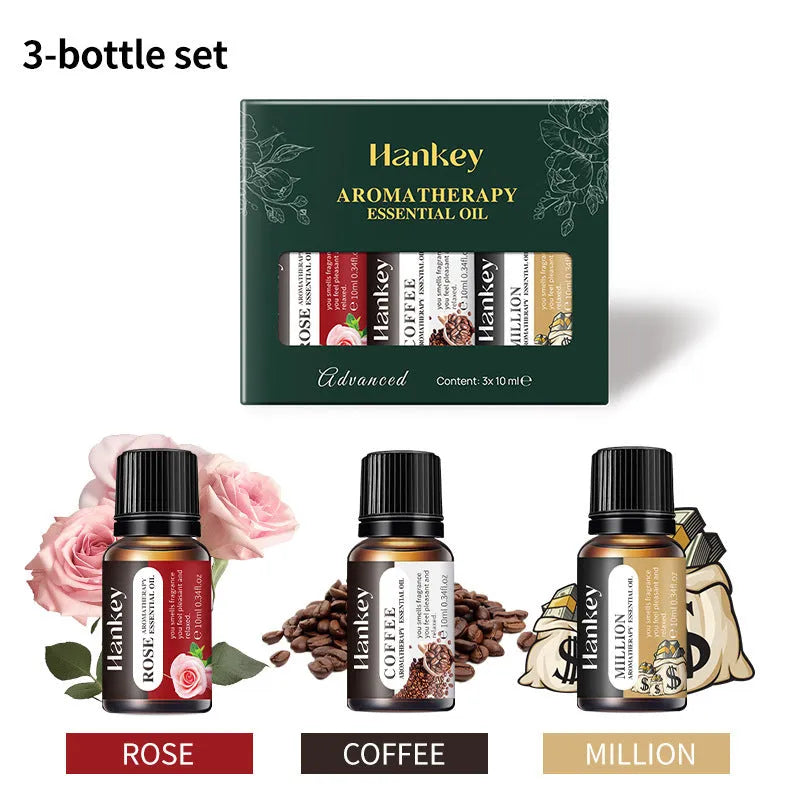 Boxed water soluble aromatherapy essential oil sets in multiple size options from 3 to 12 pieces