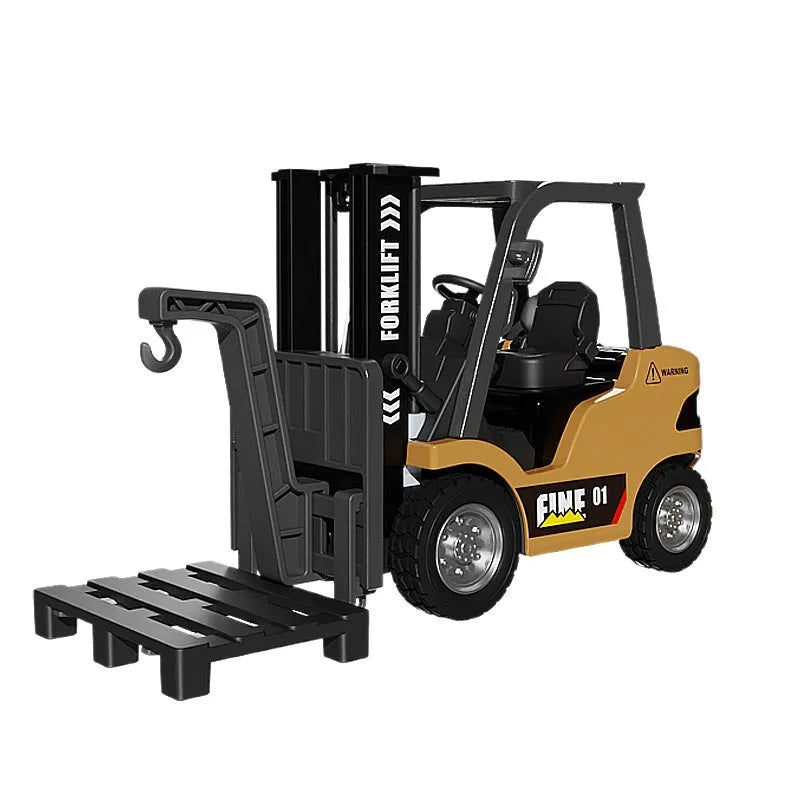 1:64 scale alloy Bluetooth remote-control forklift model with mobile app control