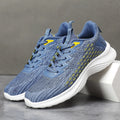 Women's lavender purple Flyknit running shoes with mesh upper and EVA sole for athletic use