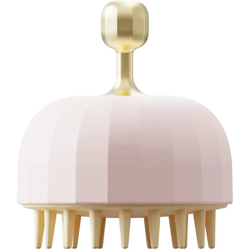Green pink white pet shampoo massage brush with drain holes for dog and cat bath grooming