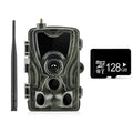 Outdoor camouflage surveillance camera with wide-angle lens and infrared night vision