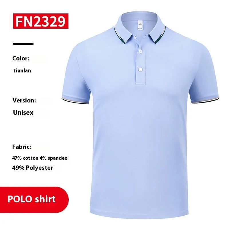 Company culture polo shirt for men women, cotton short sleeve, solid colour, digital printing, loose fit, sizes S to 4XL