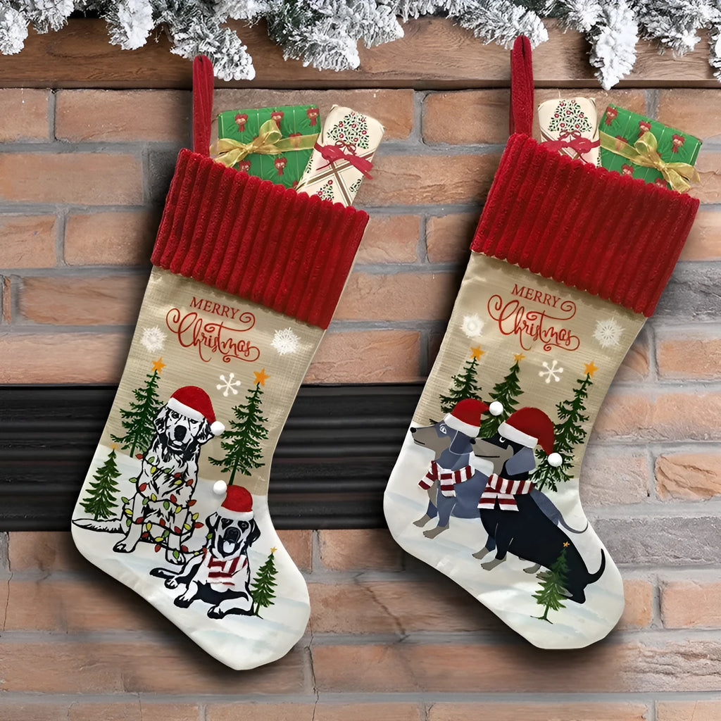 Pet themed cloth Christmas tree pendant ornament measuring 46cm by 28cm