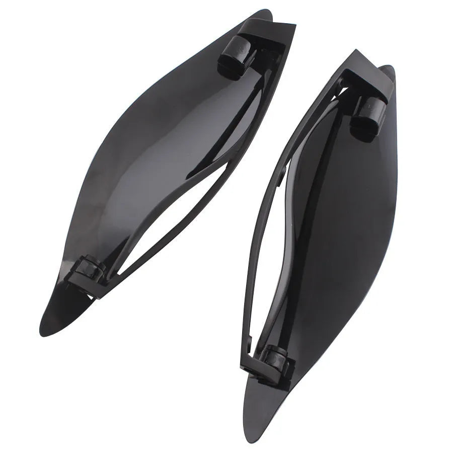 Harley Davidson motorcycle windshield side wing pair in ABS plastic