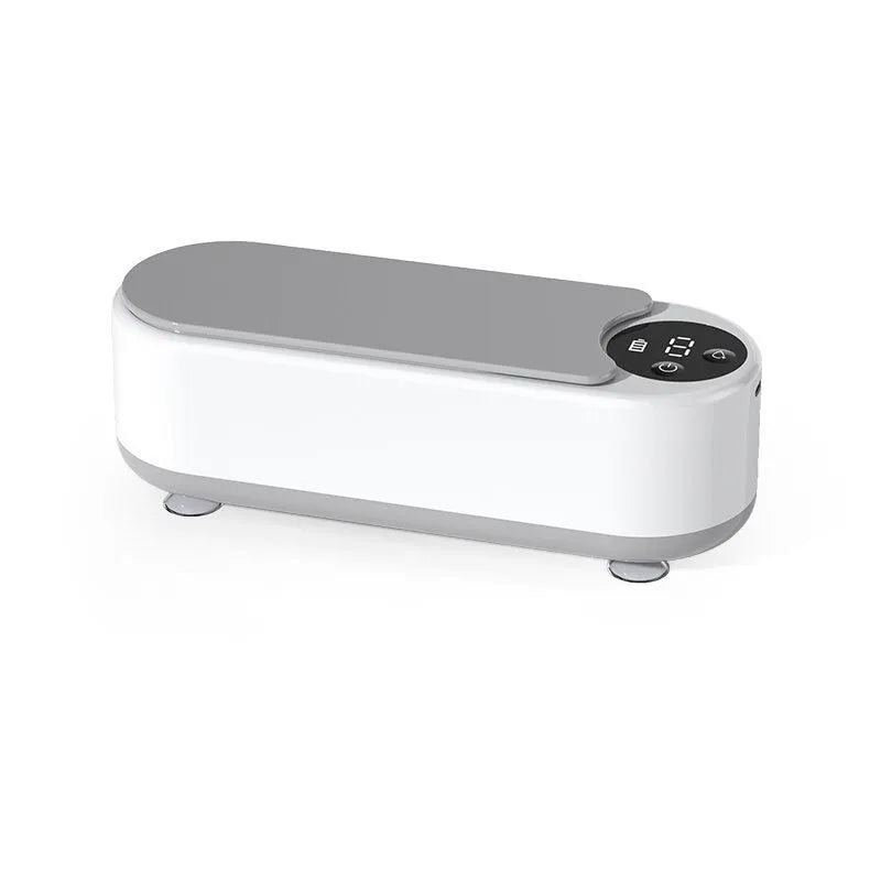 Portable ultrasonic glasses washing machine with smart glasses case design and USB charging port