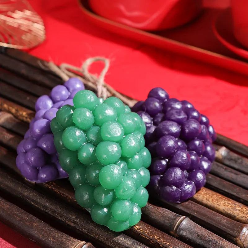Purple and green grape cluster handmade soap bar 80g weight