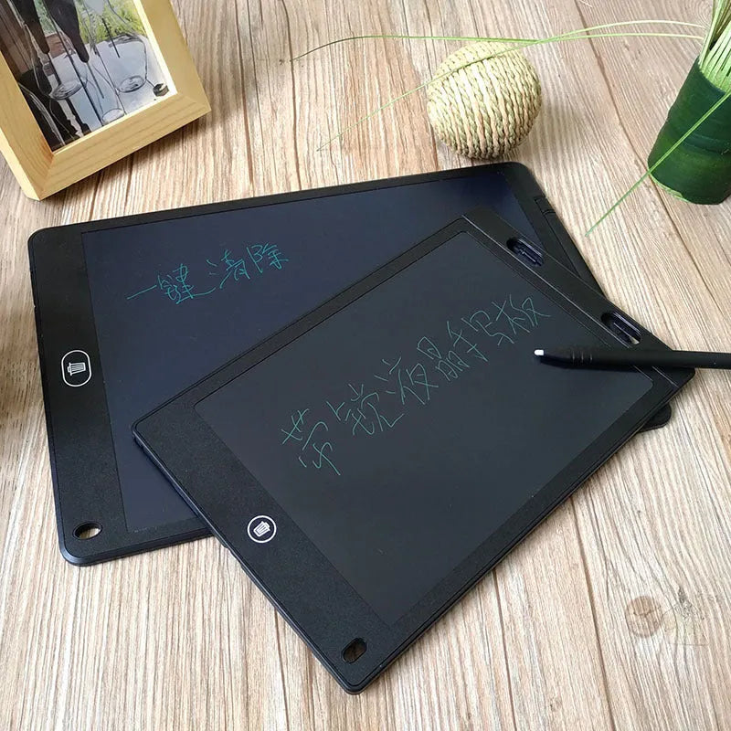 8.5-inch LCD handwriting board in black with pen for children's early education