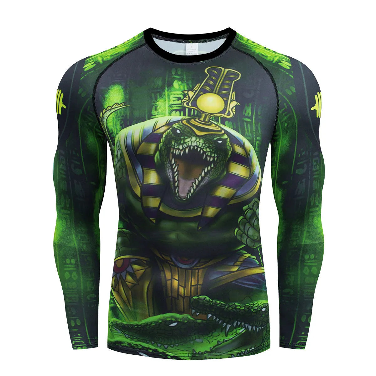 Men's ZF016 printing design polyester sports stretch suit set, slim fit top and trousers for running.