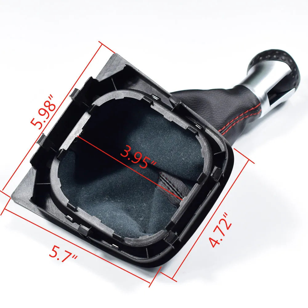 Leather automobile gear lever handball for Volkswagen Golf models with 12mm fitting diameter