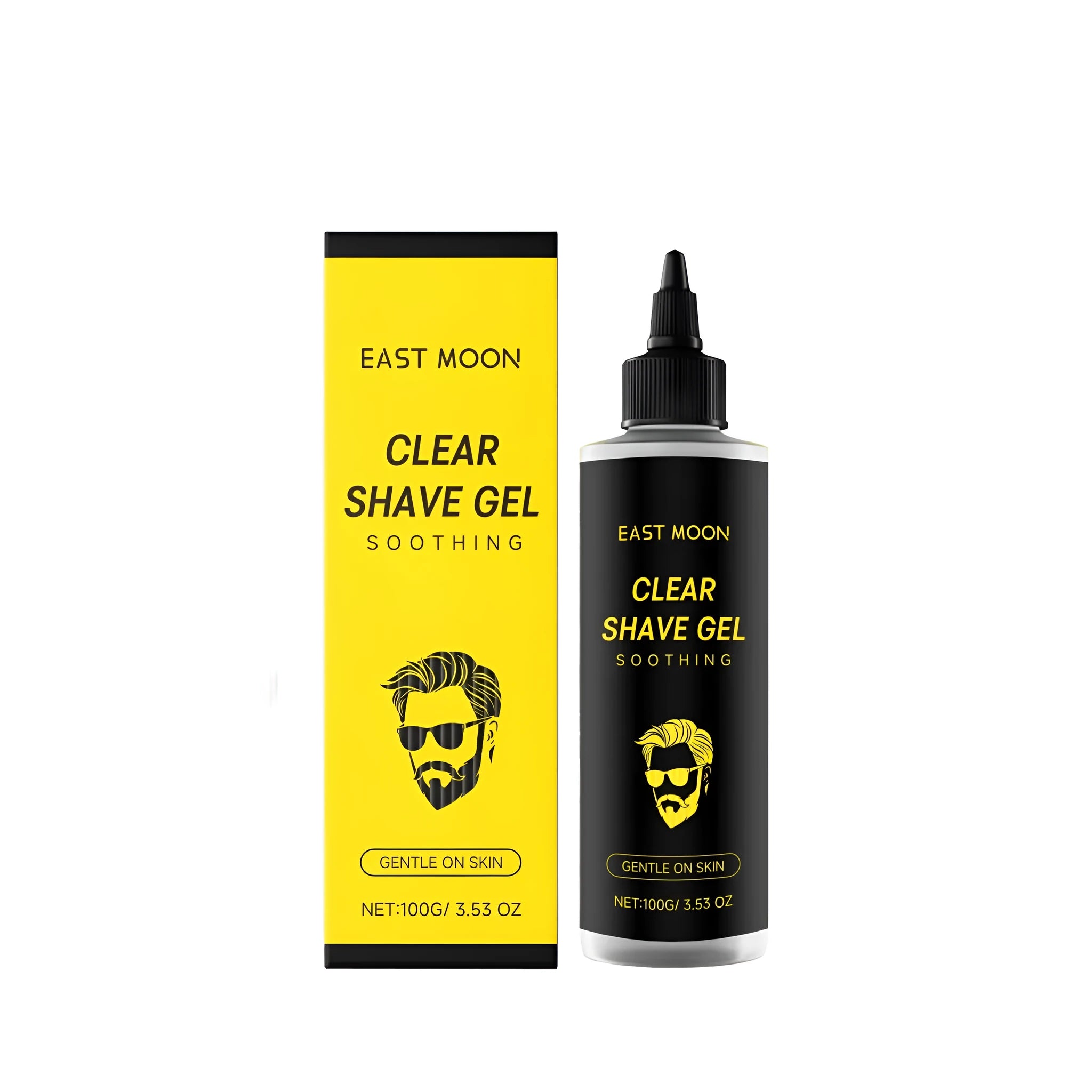Clear Shave Gel 100g tube with aloe vera and vitamin E for sensitive skin