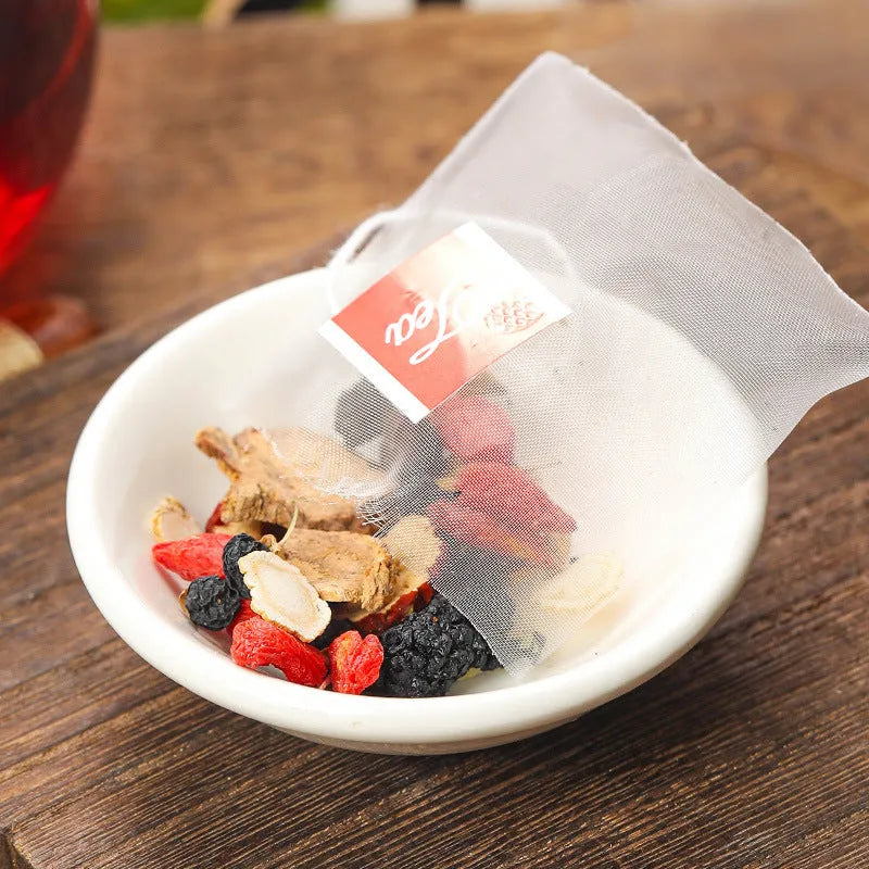 Sealed bag of Ginseng Black Wolfberry Tea containing 40 individual 5g tea bags.