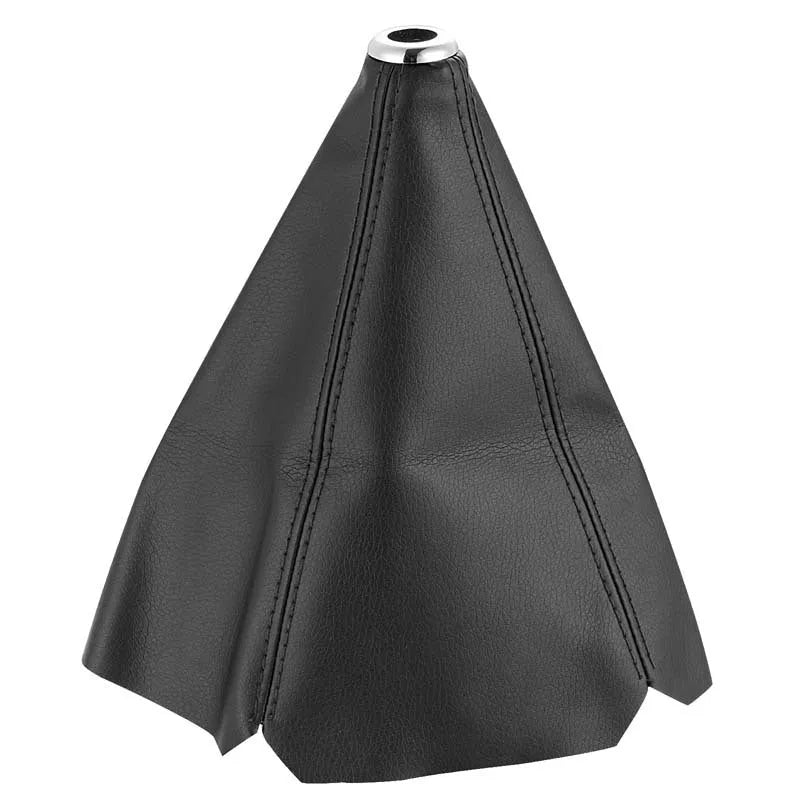 PU leather dirt-proof gear shifter cover for General Motors vehicles, shown in multiple colour line options.