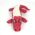 Corn grid plush chew toy with squeaker for cats and dogs in blue green red colours