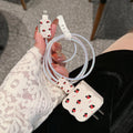 Set of four cartoon-design lambskin USB cable protection sleeves for 18W and 20W fast chargers.