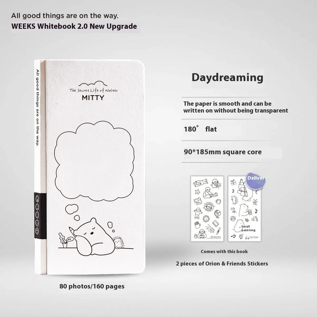 Small plaid mesh design children's notebook with paper cover and stickers.