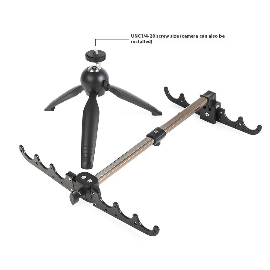 Aluminium alloy triangle ice fishing rod holder bracket for small fishing rods