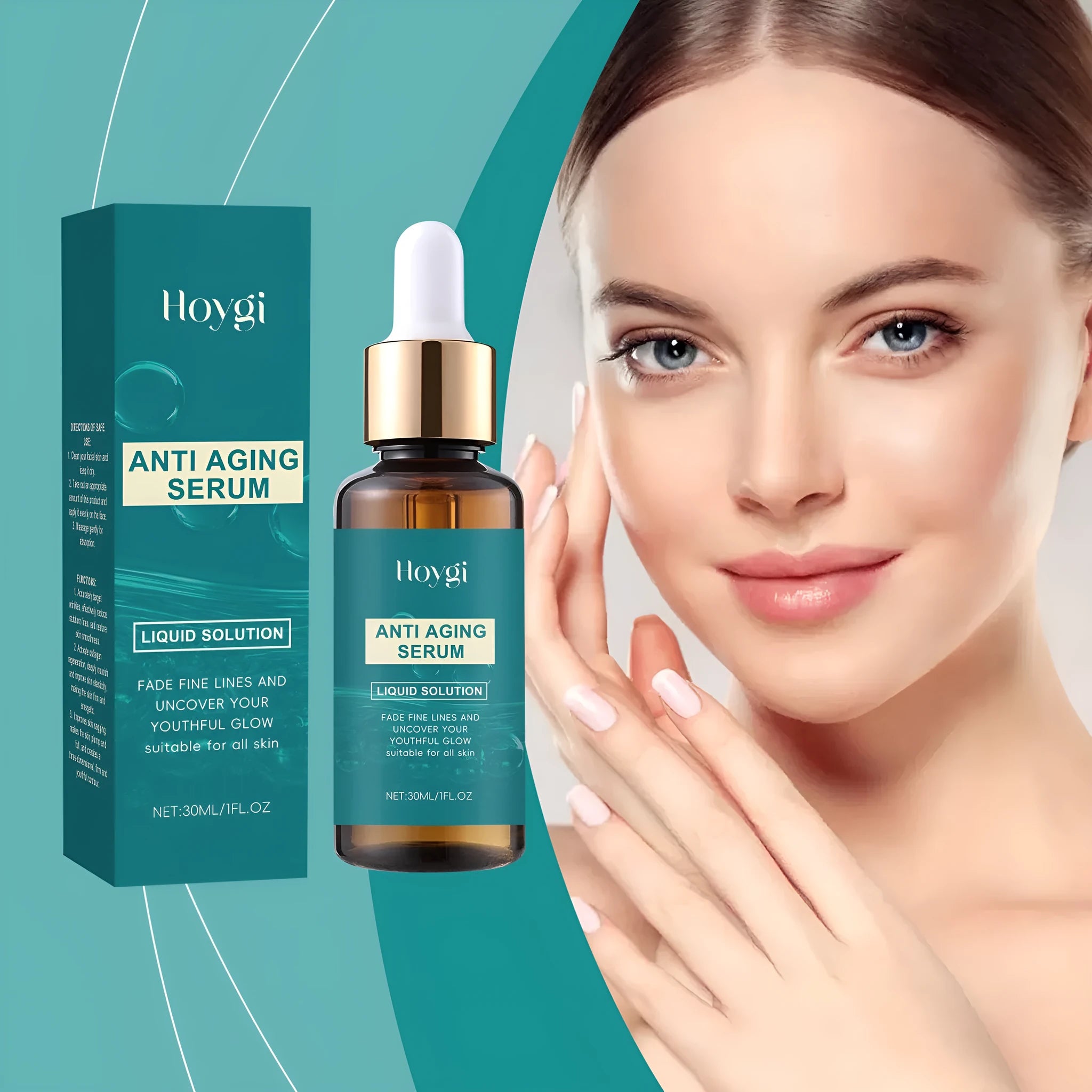 30ml bottle of gentle nourishing facial moisturising toner with hyaluronic acid and collagen