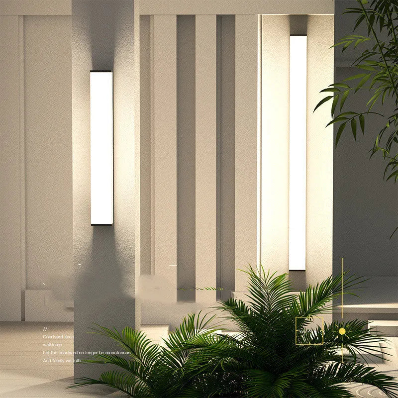 60cm outdoor stainless steel wall light with P65 waterproof rating and LED lighting