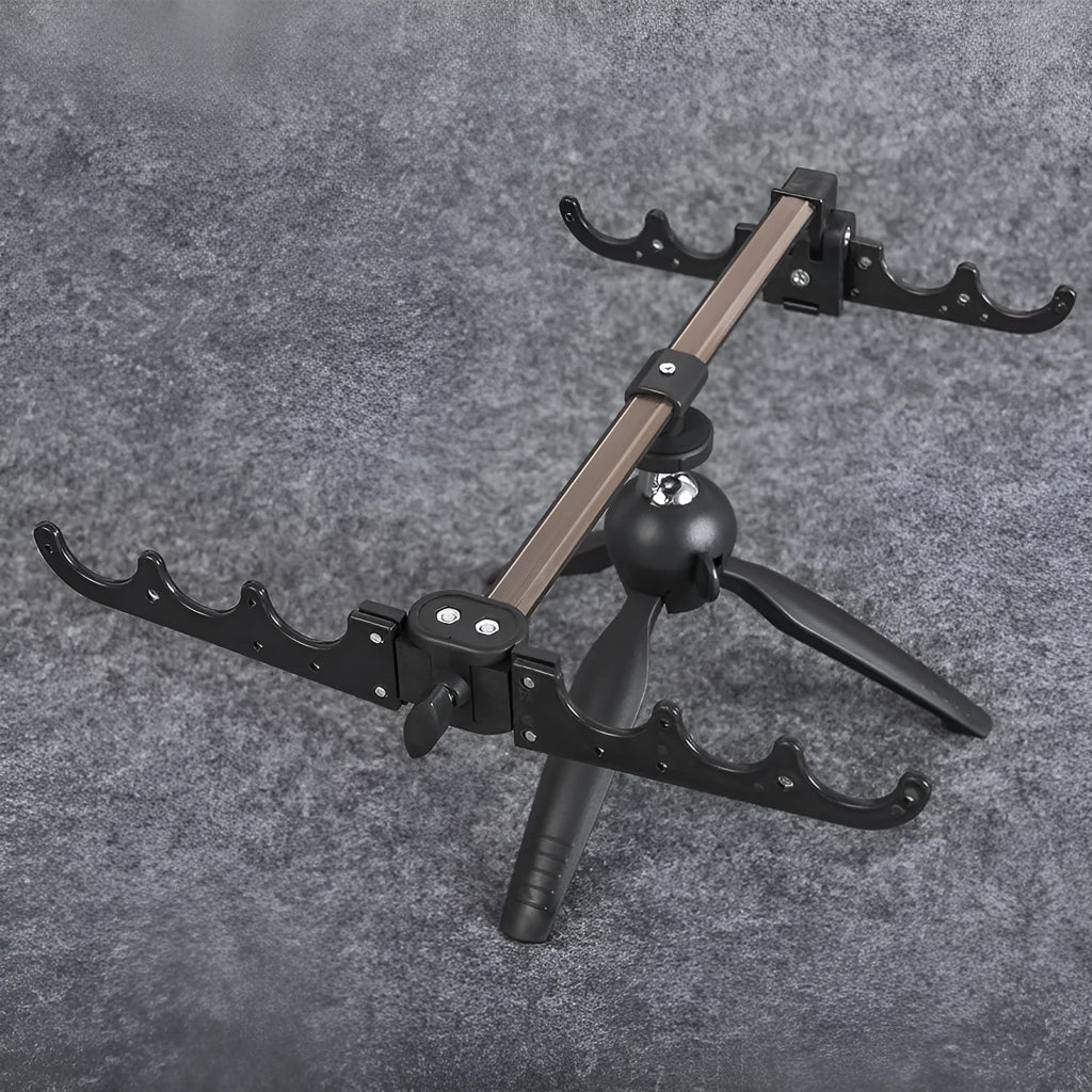 Aluminium alloy triangle ice fishing rod holder bracket for small fishing rods