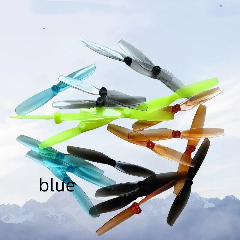 65mm two-blade PC plastic racing propeller set with positive and reverse rotation, 8 pieces