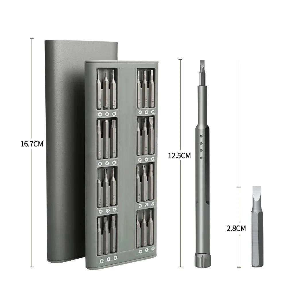 49-in-1 magnetic precision screwdriver set for mobile phone repair with nickel aluminium bronze construction