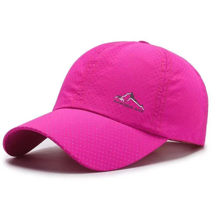 Korean style baseball cap with dome crown and adjustable strap in multiple colour options