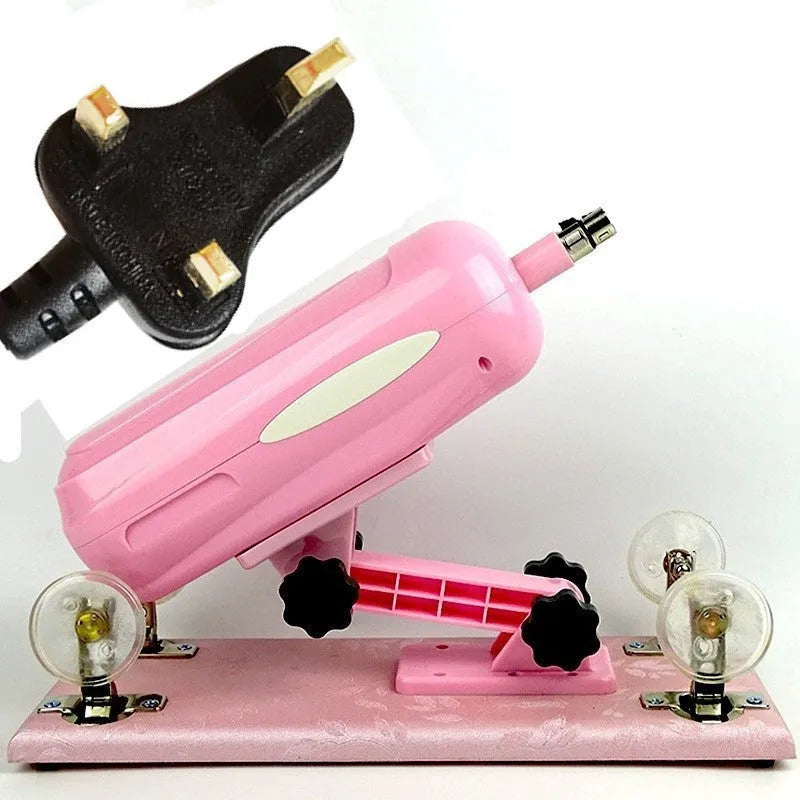 Bobb women's automatic telescopic thrusting PVC sex tool in purple, black or pink colours