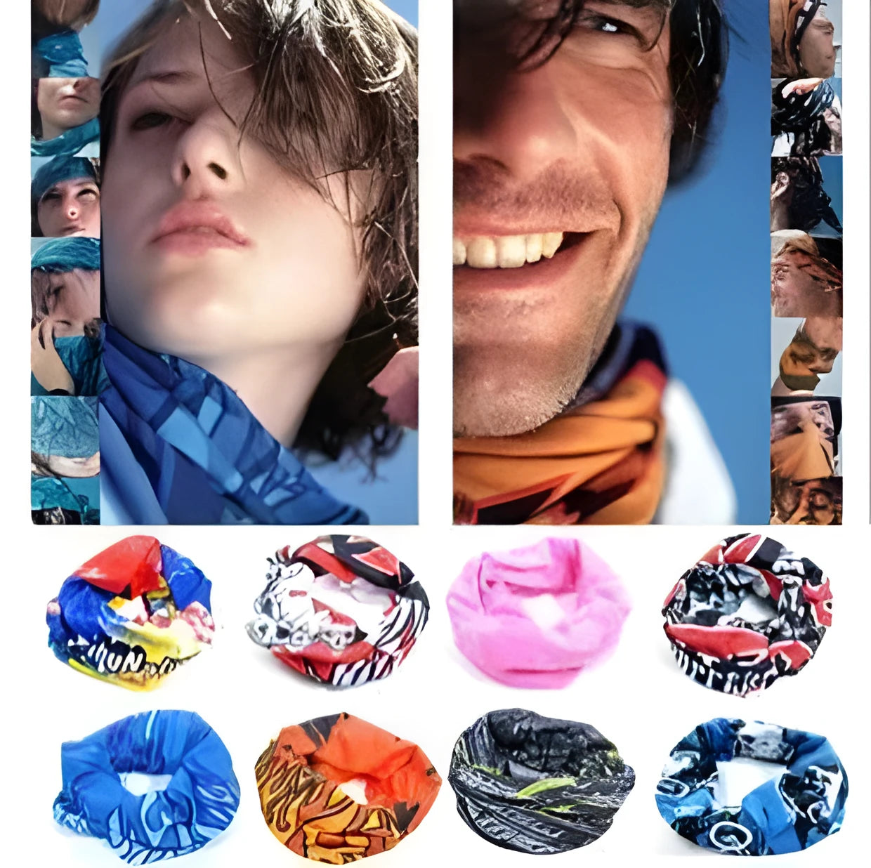 Outdoor Variety Magic Bandana Cycling Mask Neck Cover in polyester, 49x24cm, unisex design