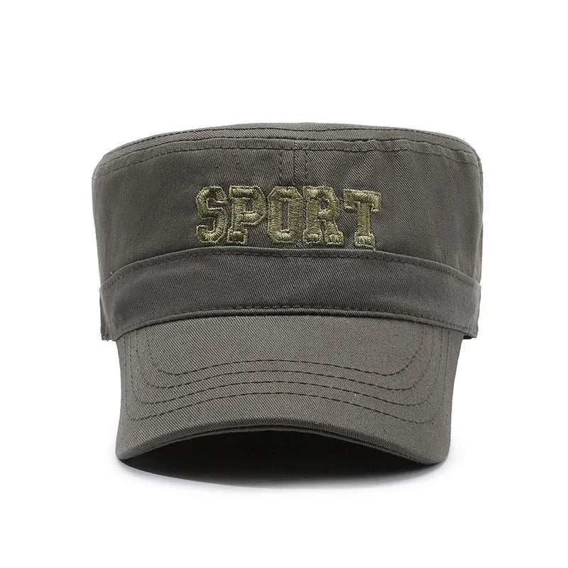 Men's adjustable cotton peaked cap with dome crown in multiple colour options